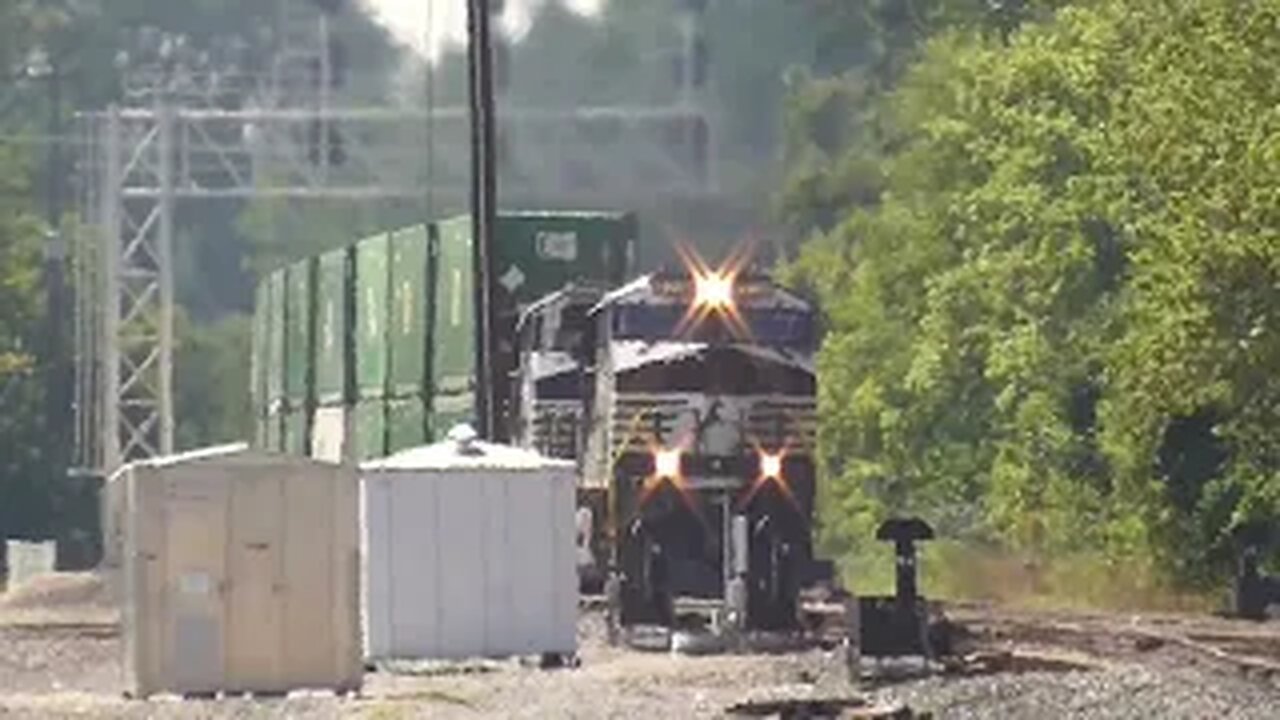 Norfolk Southern 258 Intermodal Train from Berea, Ohio September 2, 2023