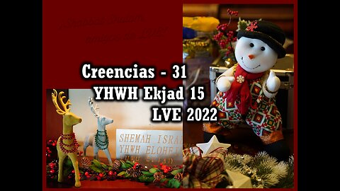 Creencias 31 - YHWH Ekjad 15