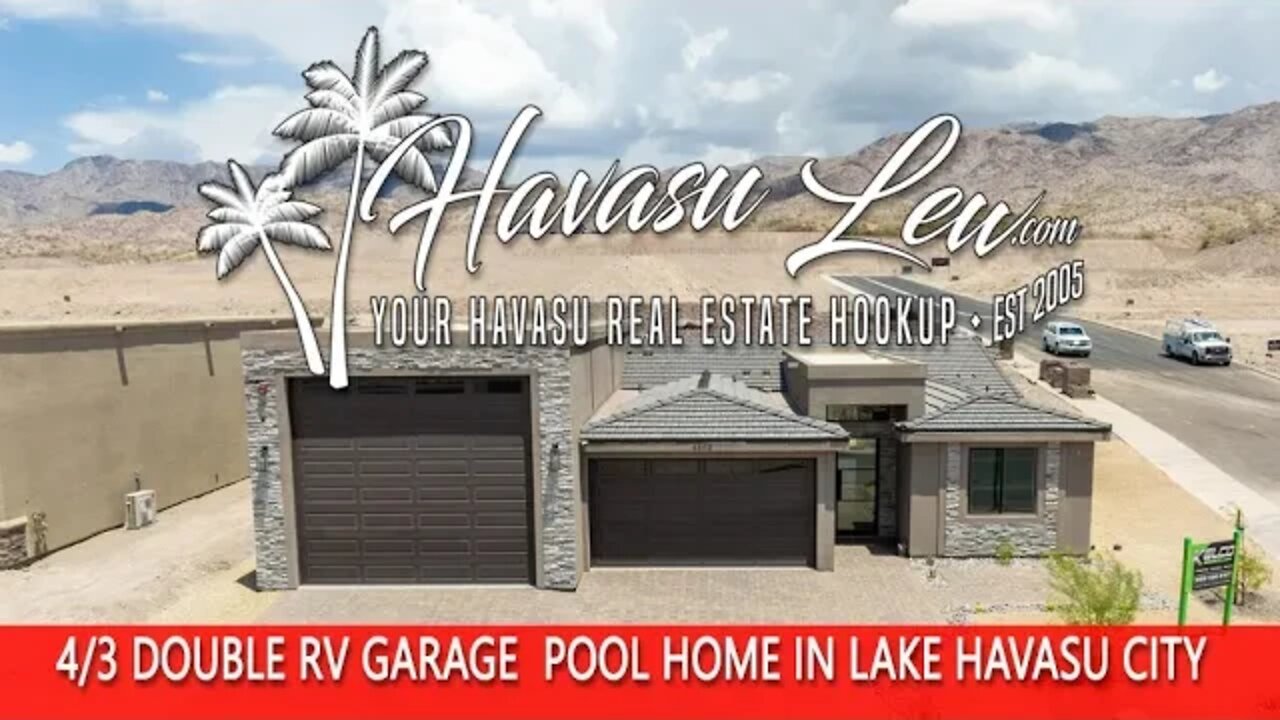 New Construction Double RV Garage Pool Home in Havasu Foothills Estates Calle De Los Arroyos MLS