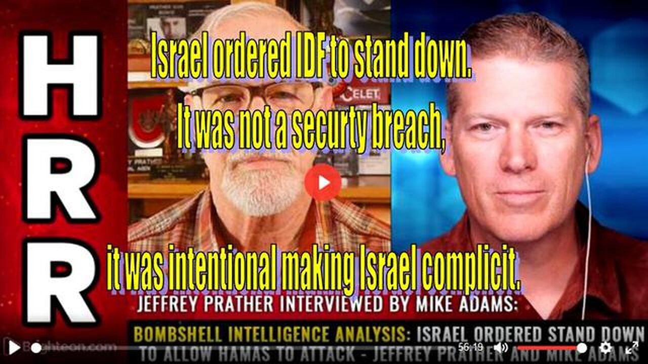 BOMBSHELL INTELLIGENCE ANALYSIS: ISRAEL ORDERED STAND DOWN...