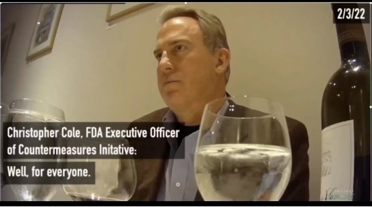 FDA Executive Officer Christopher Cole Expose!