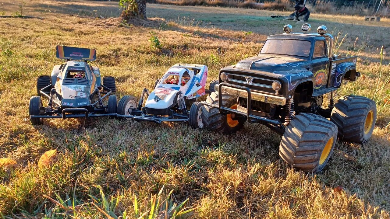 Tamiya Hornet, Grasshopper 2 & Midnight pumpkin