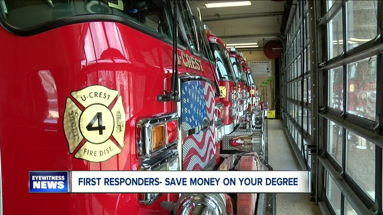 First responders, you can save money on your degree