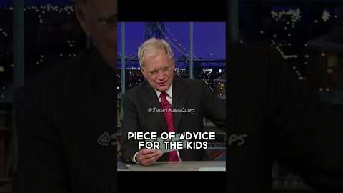 Eminem ADVICE for the Kids! | David Letterman #shorts