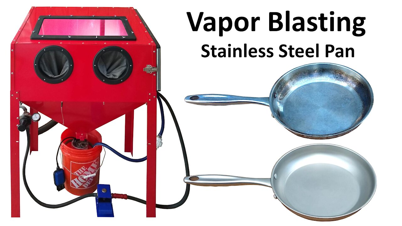 Vapor Blasting / Honing Stainless Steel Pans