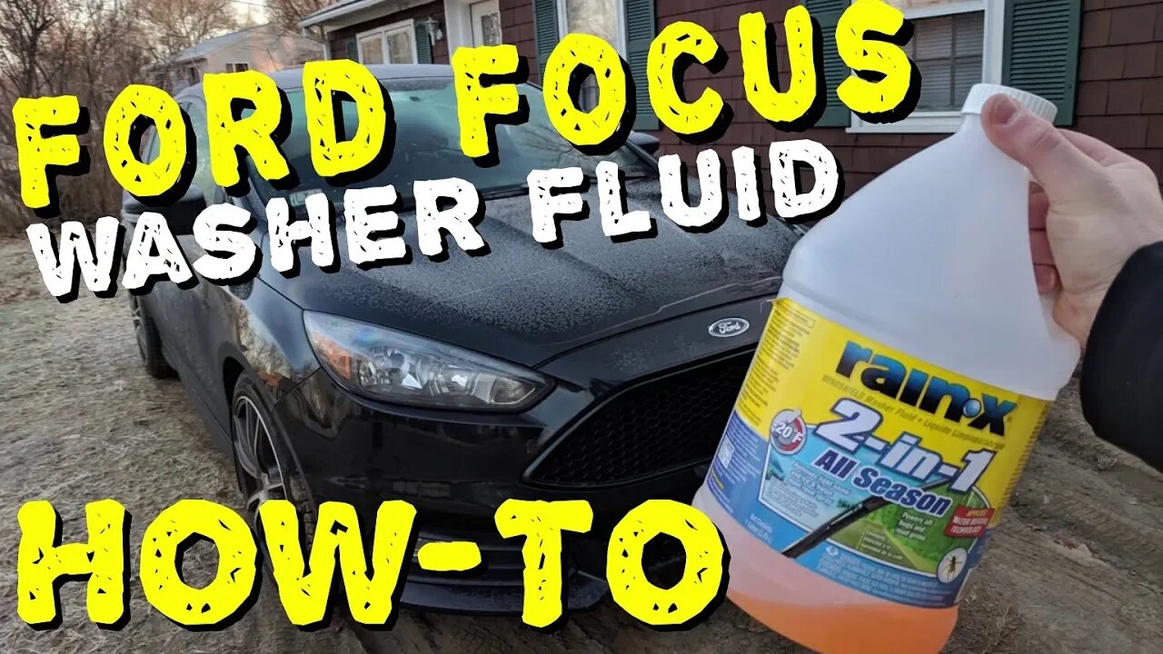 HOW TO Refill Washer Fluid in a Ford Focus 2012-2018