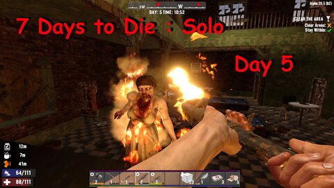 7 Days to Die : Cranky Trader, desert job and pipe bombs!