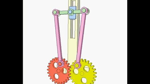 2097 Gear and linkage mechanism 9b