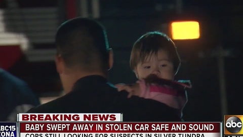 Car stolen in Phoenix, baby still inside