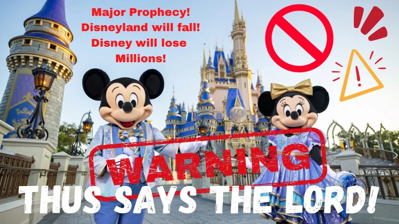 DISNEY WILL CRUMBLE SAYS THE LORD!!!