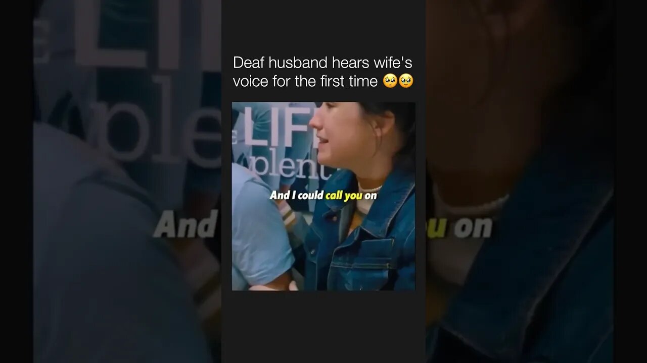 he can hear for the first time