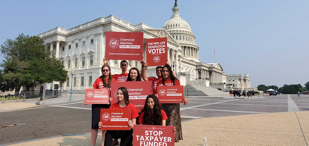 RIGHT NOW: Republican lawmakers introducing pro-life legislation on Capitol Hill…