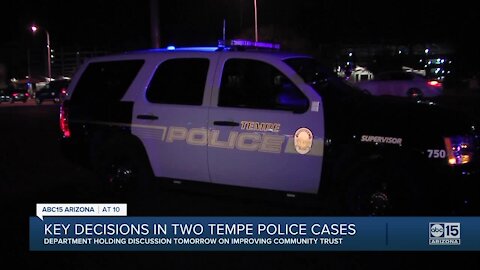 Key decisions made in two Tempe police cases