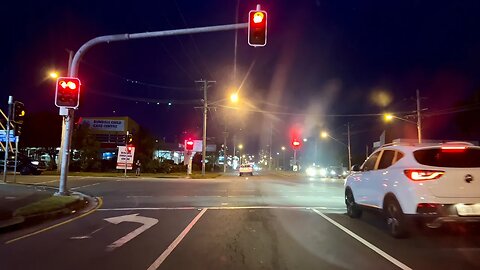 Driving Through The Australian Night || GOLD COAST || QUEENSLAND