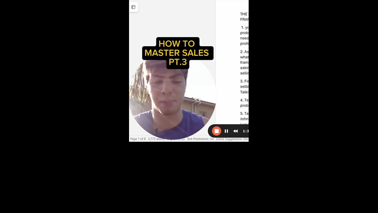 HOW TO MASTER SALES PT.3