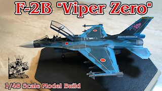 Building the Hasegawa 1/48 Scale Mitsubishi F-2B Air Defense Jet Fighter "Viper-Zero"