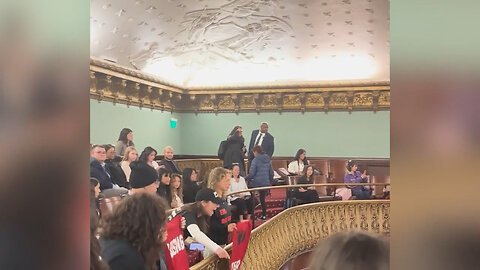 Left Wing Demonstrators Disrupt NYC Council Hearing, Demand City Stop Migrant Shelter Evictions