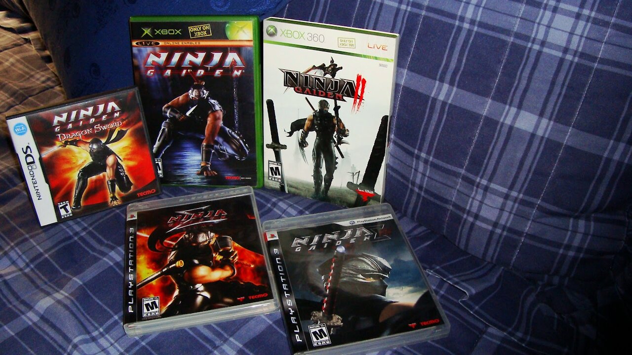 Ninja Gaiden game series - Ninja Gaiden Black, Ninja Gaiden Sigma, Ninja Gaiden 2, Ninja Gaiden 3, Yaiba: Ninja Gaiden Z and more.