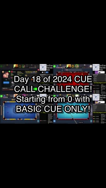 Day 18 of 2024 CUE CALL CHALLENGE! Starting from 0 with BASIC CUE ONLY!