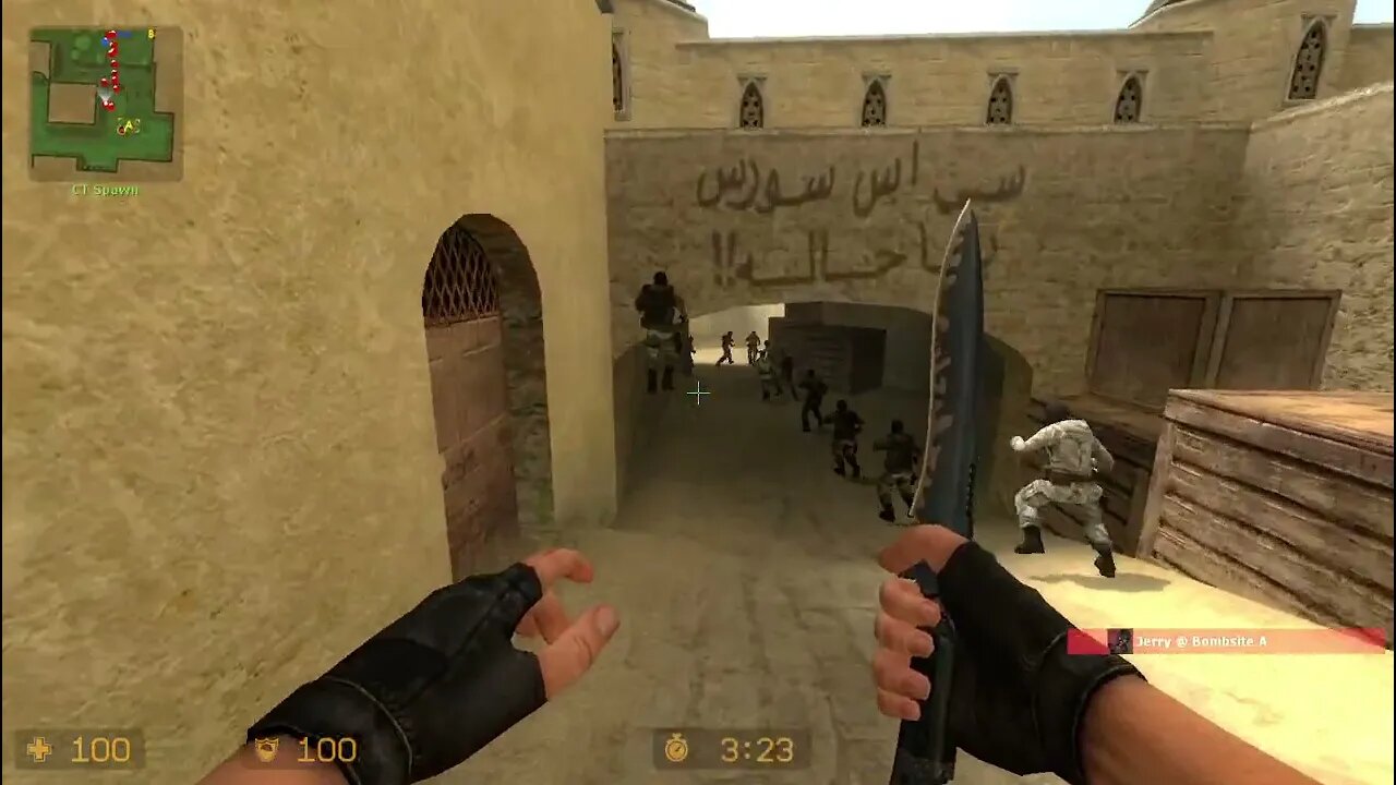 Counter Strike Source Dust 2 Bots #50 ''Only'' Knives