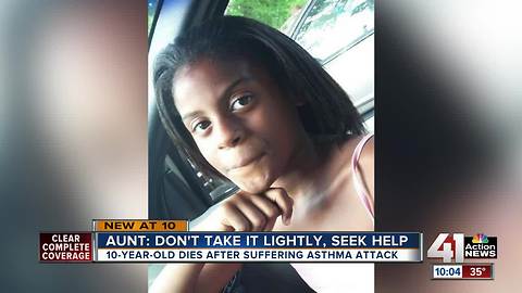 KCMO girl dies due to an asthma attack