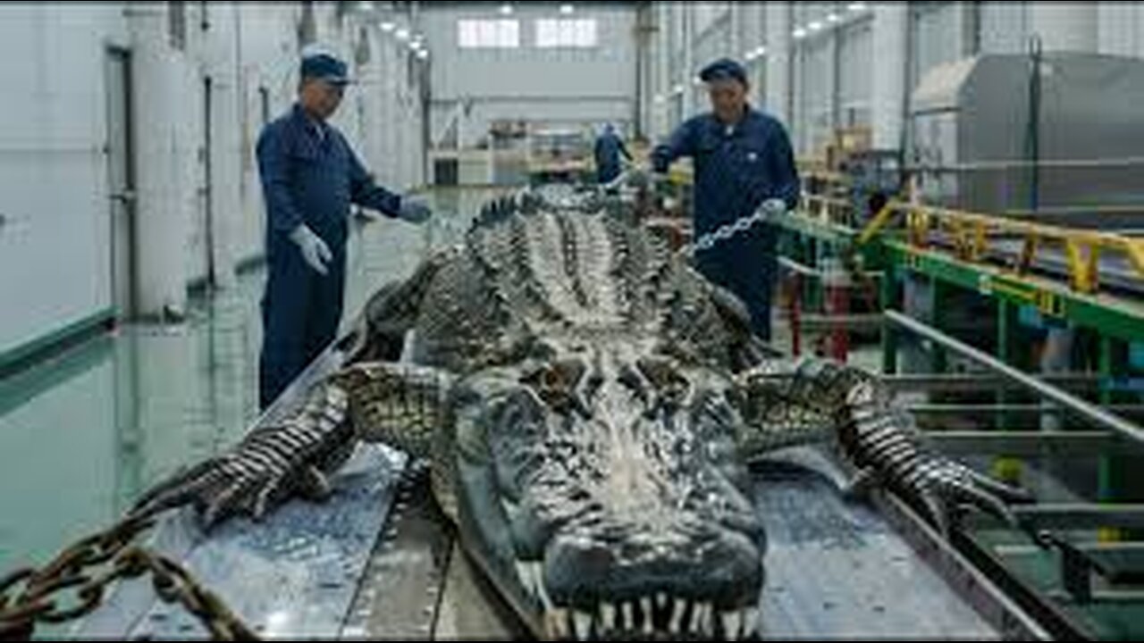 How artisans create million-dollar products from giant crocodile skin | Processing Factory