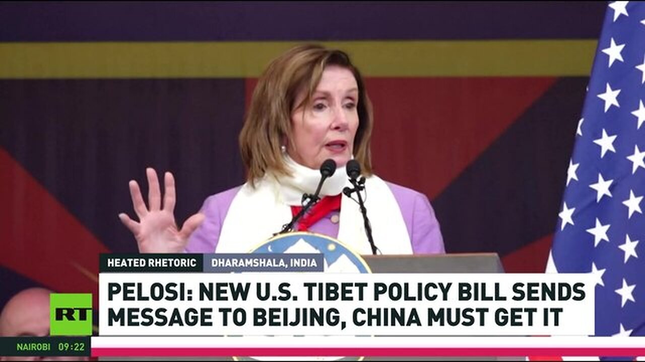 Pelosi takes aim at Chinese leader as US delegation meets Dalai Lama