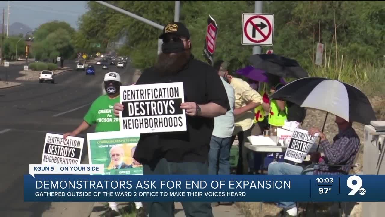 Demonstrators speak out against Central Business District expansion