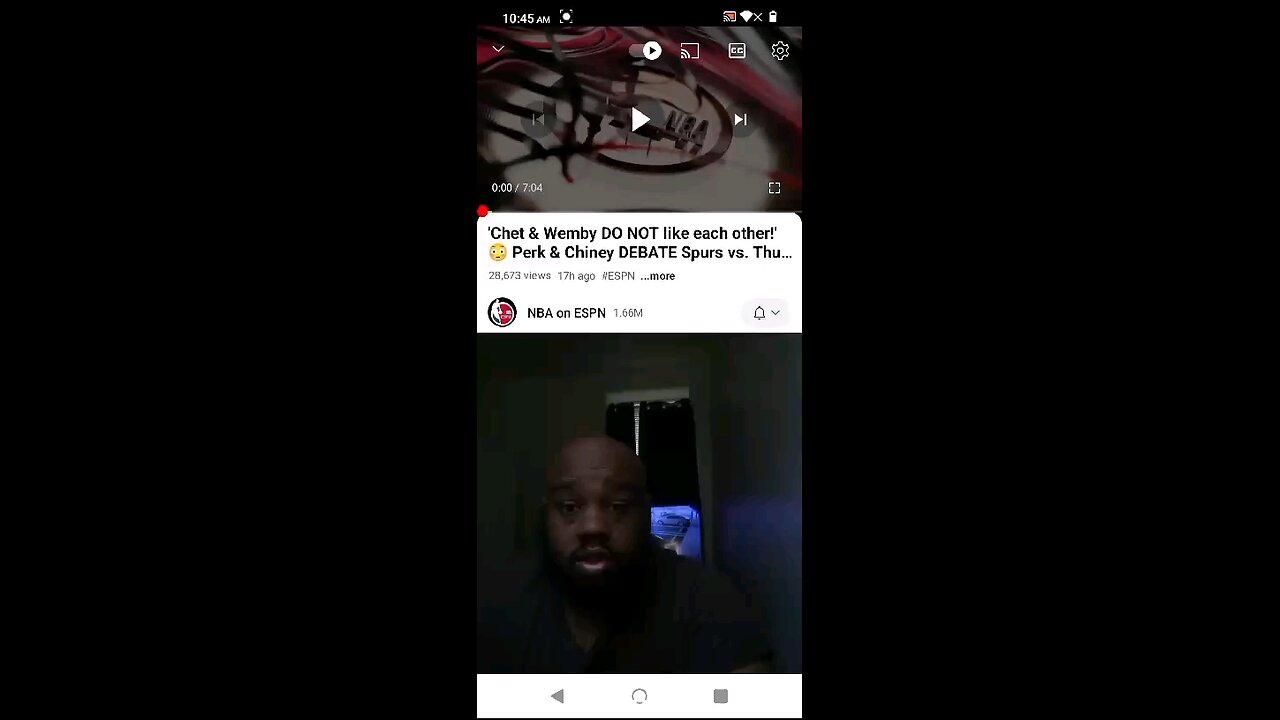 How Wemby look at the game vs Chat Holmgren