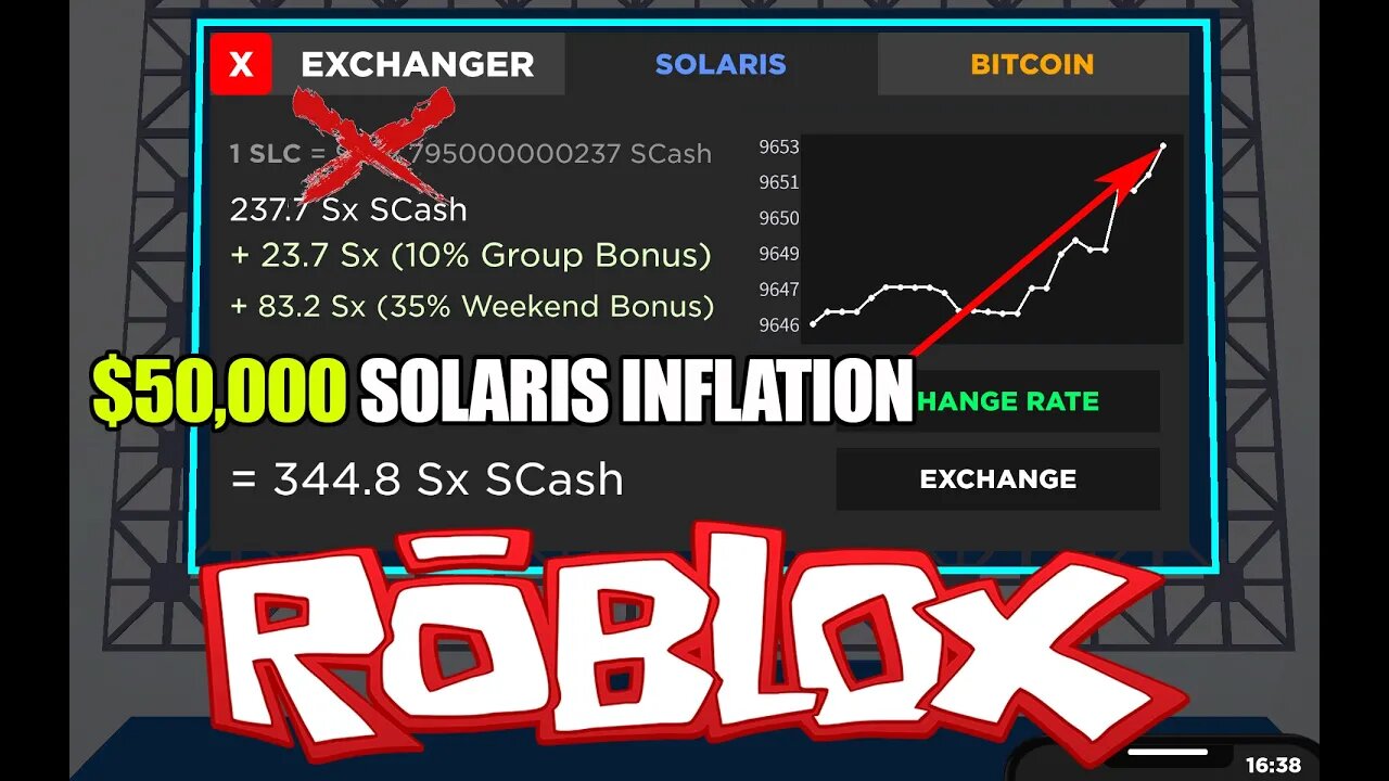 BITCOIN MINER 50K SOLARIS Inflation | ROBLOX STORY LIVE