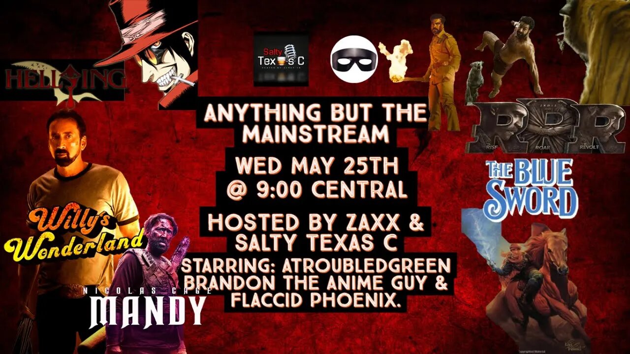 Tired of Disney? Come hang! Anything But The Mainstream! RRR, Anime, Nic Cage, and The Blue Sword