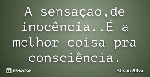 O fim da inocência é o início da consciência!