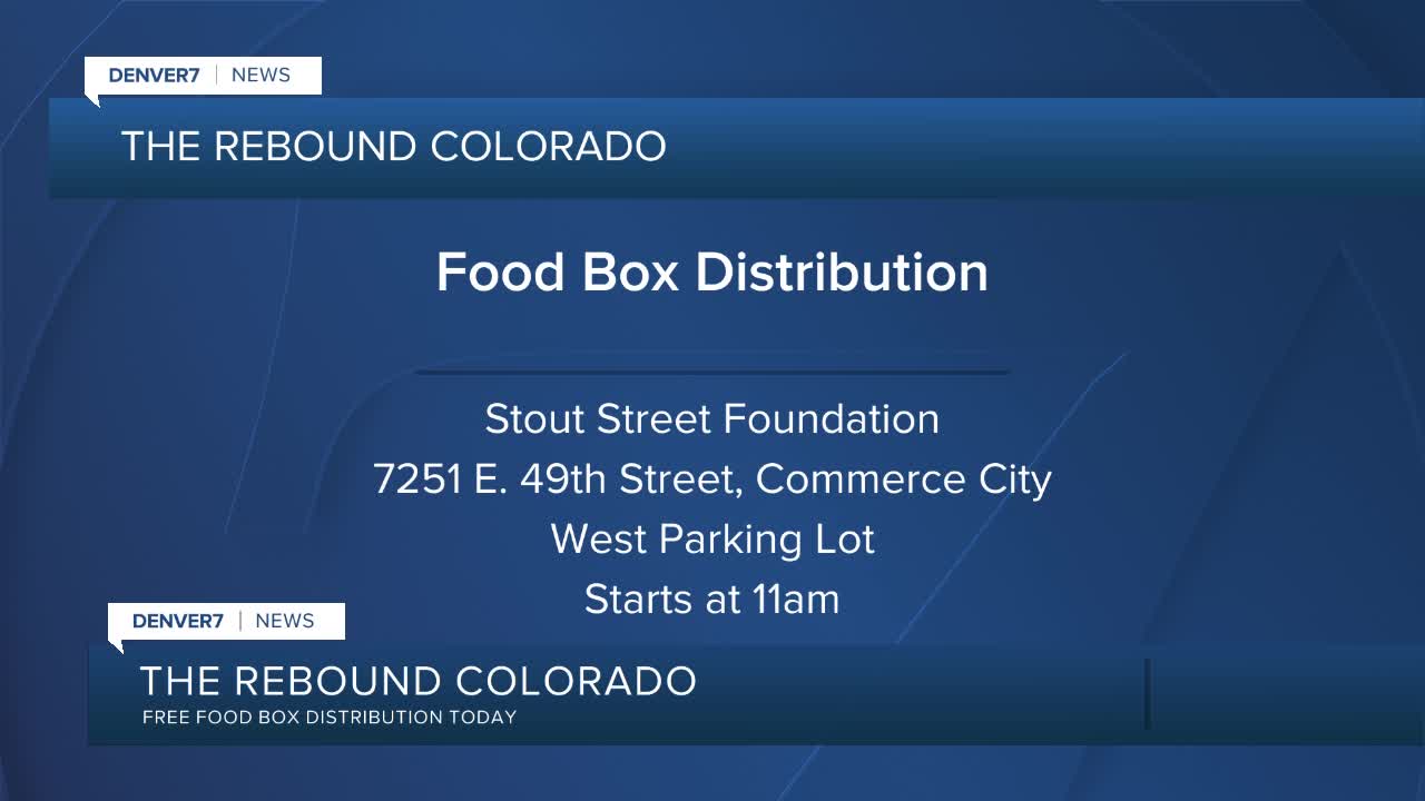 Free food box distribution today in Commerce City