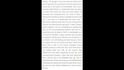 2 more days before the calvary rides in!