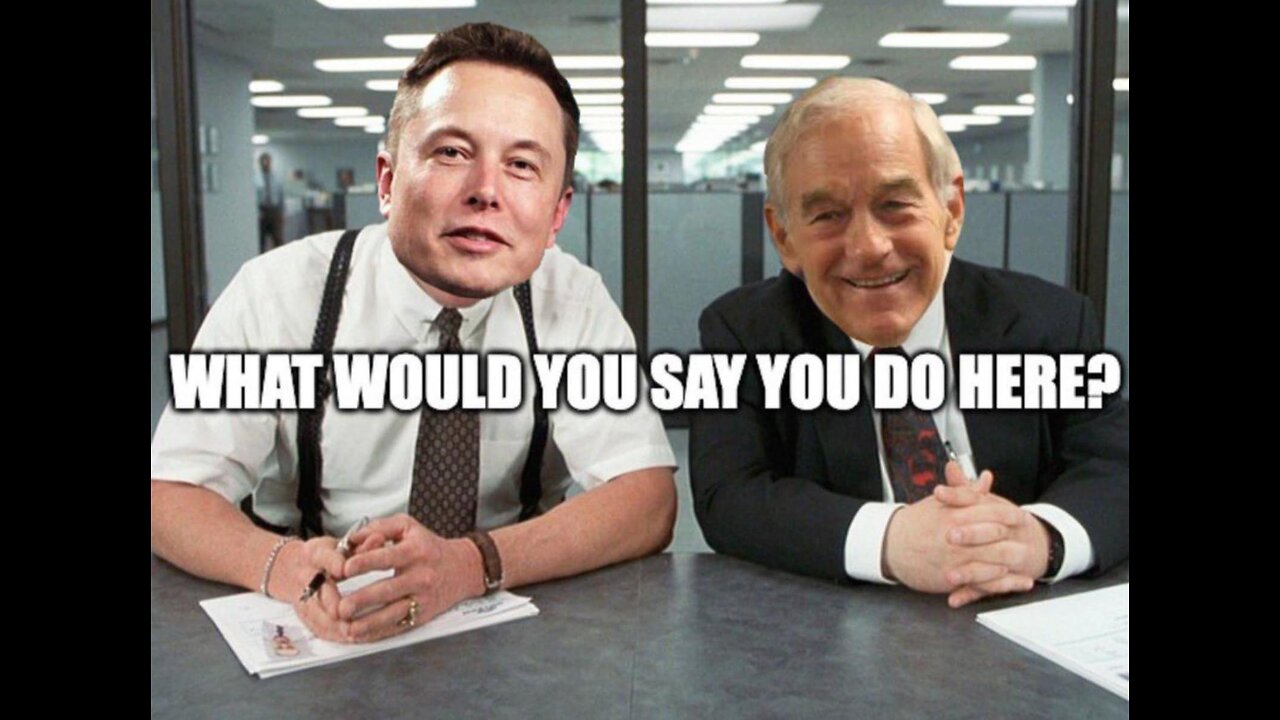 Elon Musk & Ron Paul "Dept. Of Gov. efficiency," Liz Cheney Warmonger, Election 2024