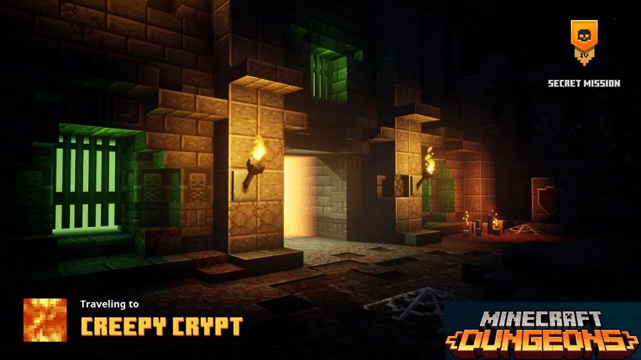 Secret mission Creepy Crypt on Minecraft Dungeons