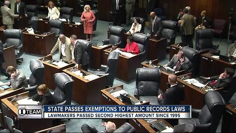 State passes exemptions to public records laws