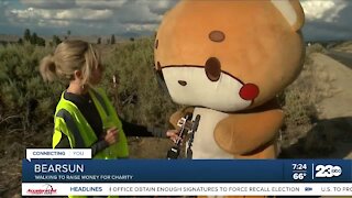 California man in a bear suit walks over 400 miles for charity