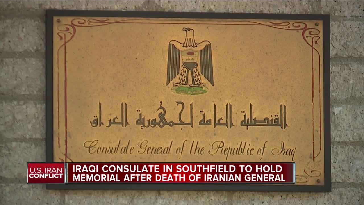 Iraqi Consulate in Southfield to hold memorial after death of Iranian General