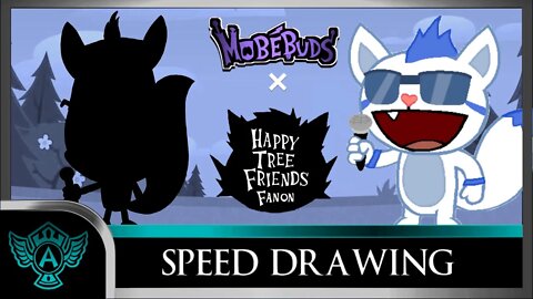 Speed Drawing: Happy Tree Friends Fanon - Bass | Mobebuds Style