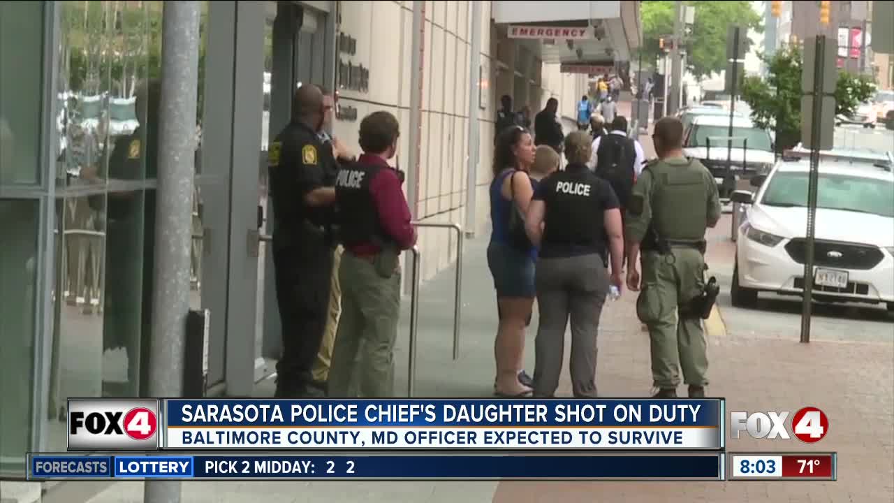 Sarasota Police Chief's daughter shot on duty