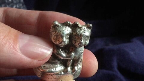 Twin Kitties Of Silver!