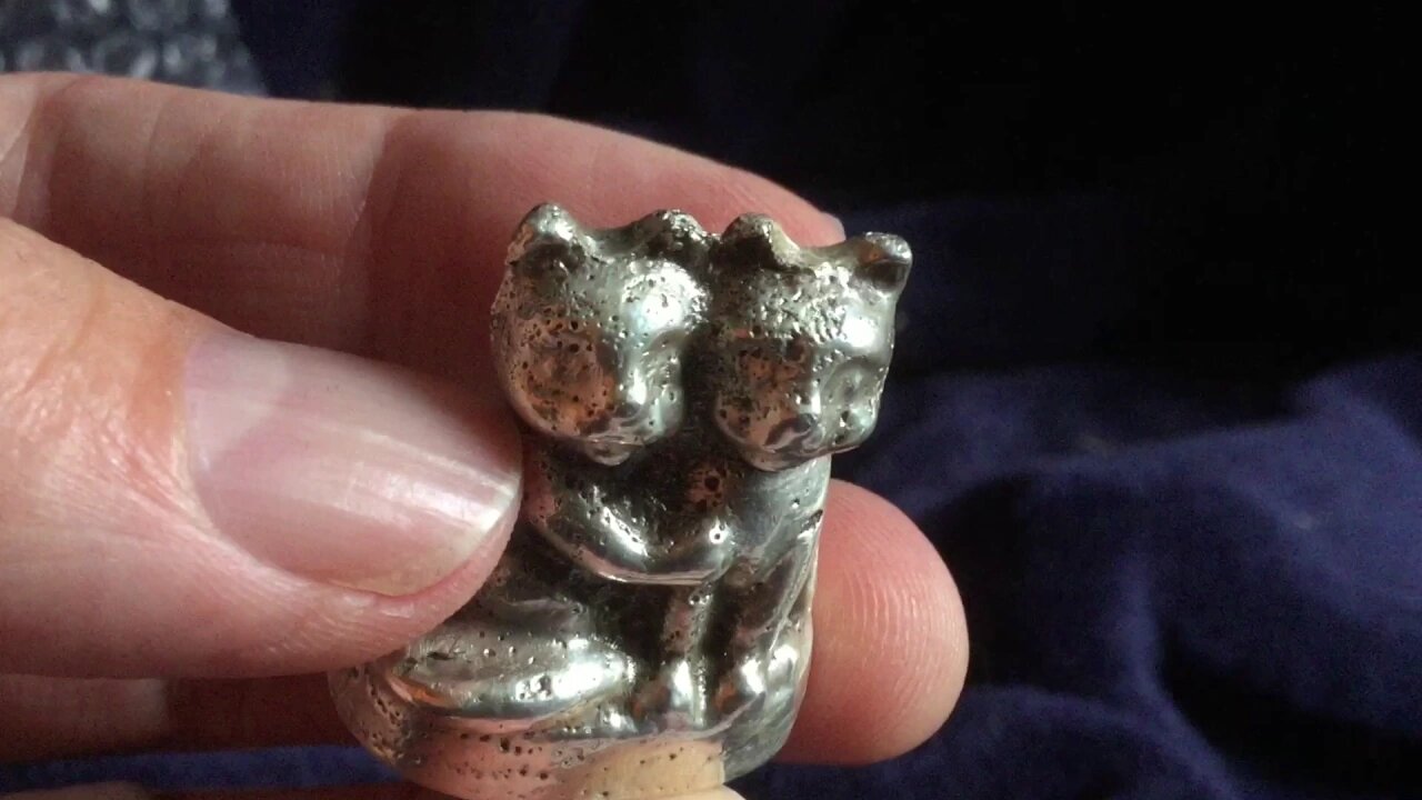 Twin Kitties Of Silver!