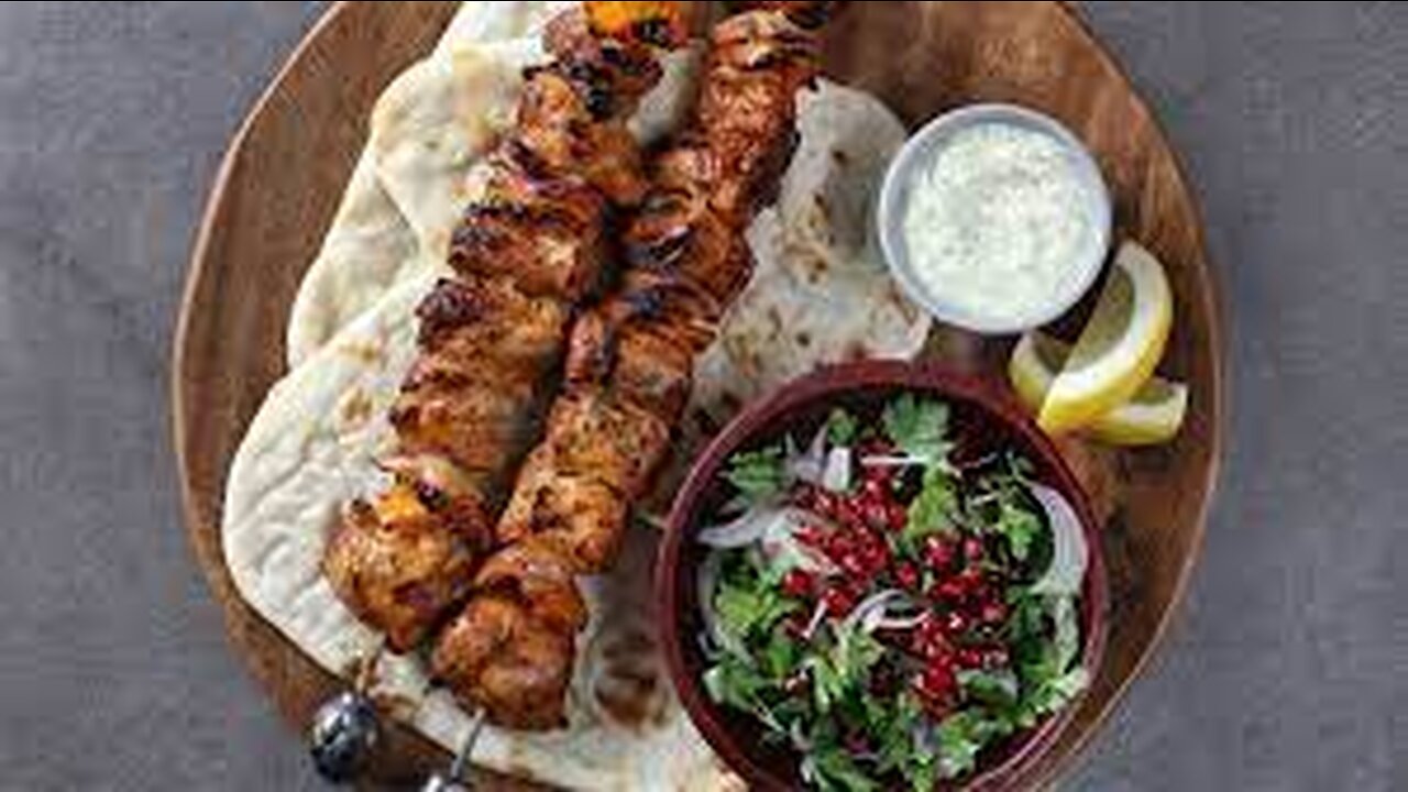 Turkish Chicken Shish Kebab - Succulent Chicken Skewers | ASMR COOKING