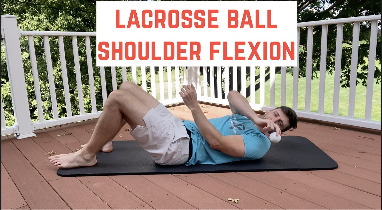 Lacrosse Ball + Shoulder Flexion #gym #exercise #lifting #shoulder