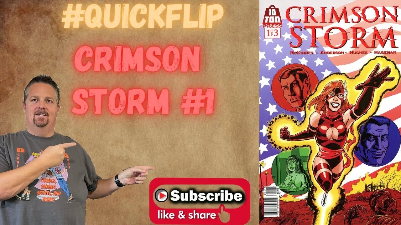 Crimson Storm #1 10 ton press #QuickFlip Comic Book Review Brandon McKinney #shorts