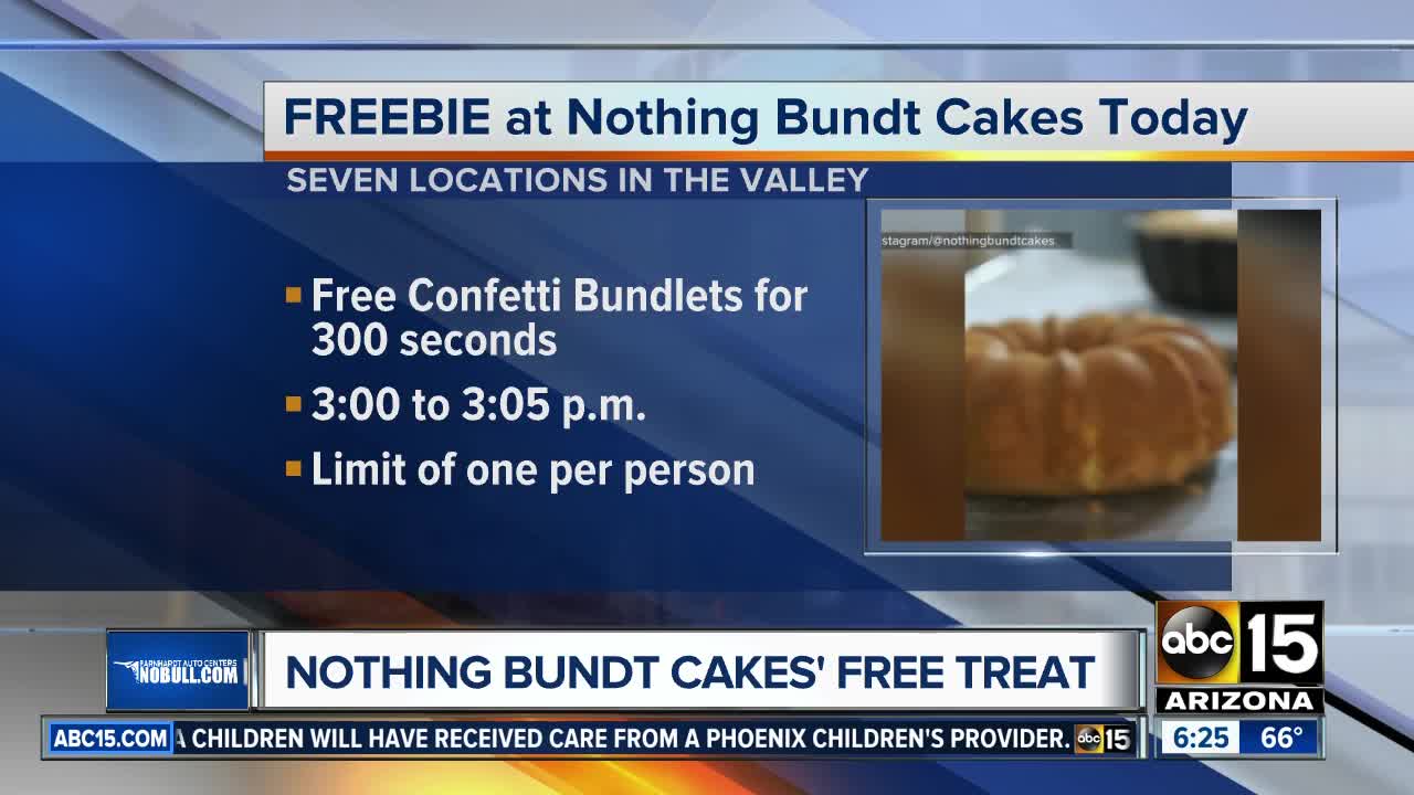 Get a FREE bundt cake on Tuesday