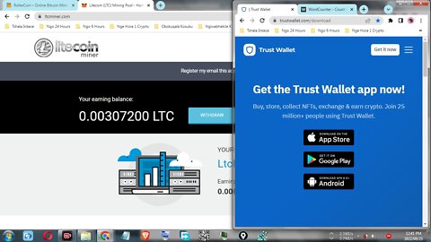 How To Make Money By Using Free Litecoin Miner At LTCMiner Step By Step & Withdraw At Trust Wallet