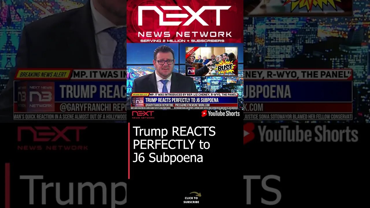 Trump REACTS PERFECTLY to J6 Subpoena #shorts