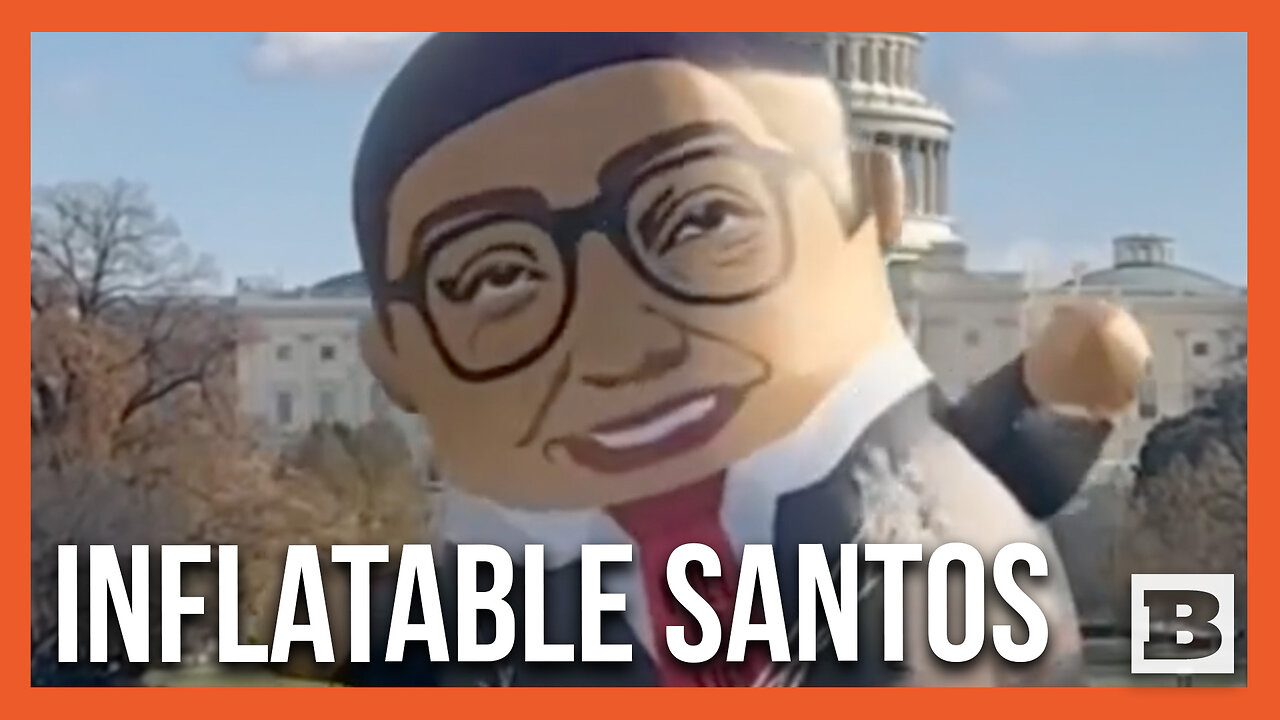 Giant Inflatable George Santos Seen in Front of U.S. Capitol